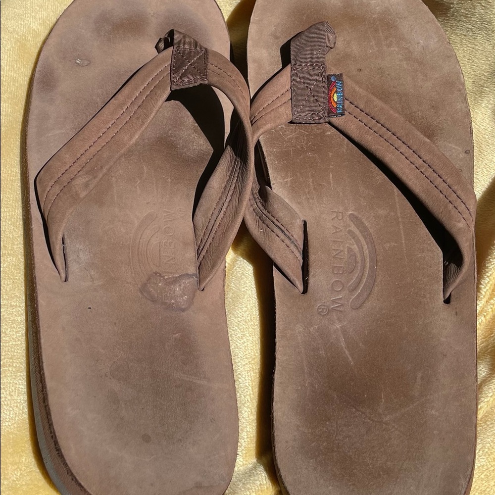 Men Rainbow Sandals- Brown- size XXX Large